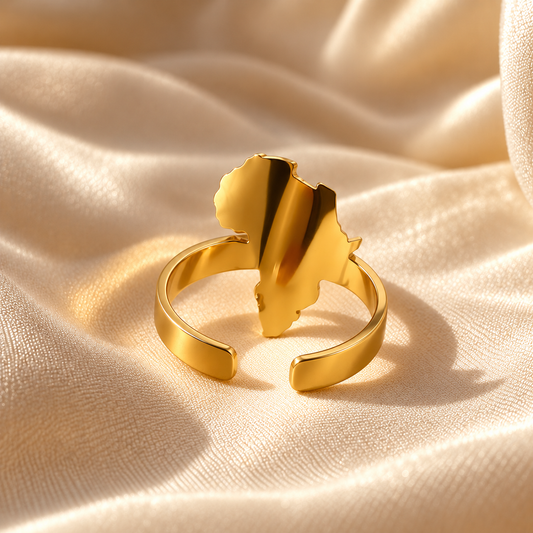 Solid Africa Outline Ring