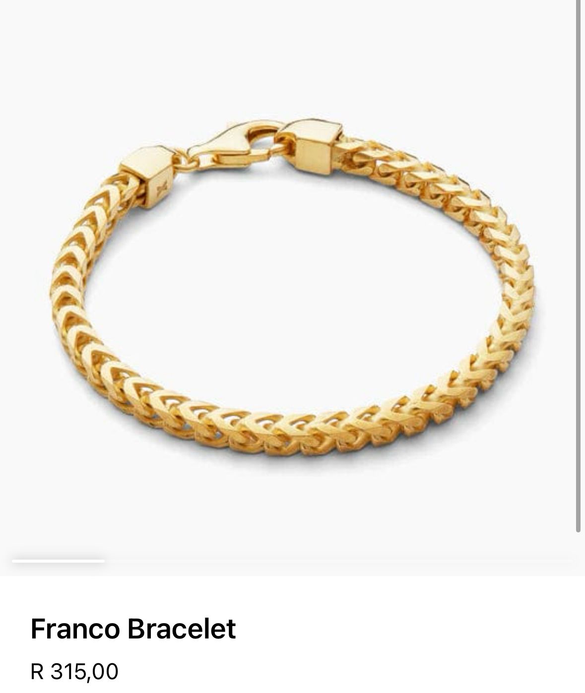 3MM Franco chain & 3MM Franco Bracelet combo