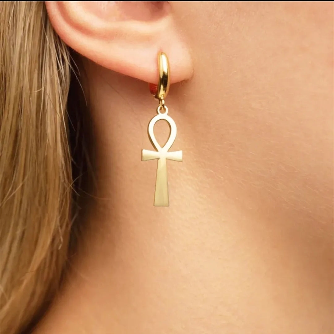 Ankh Earrings