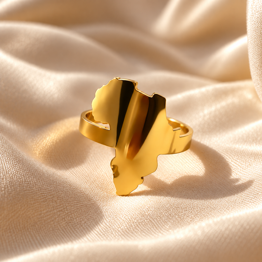 Solid Africa Outline Ring