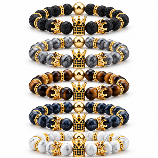 Marble Crown Bracelets