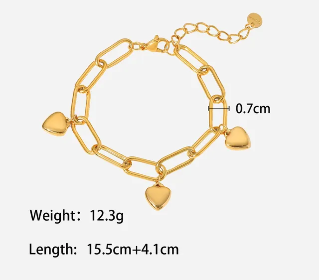 Chain Heart Bracelet