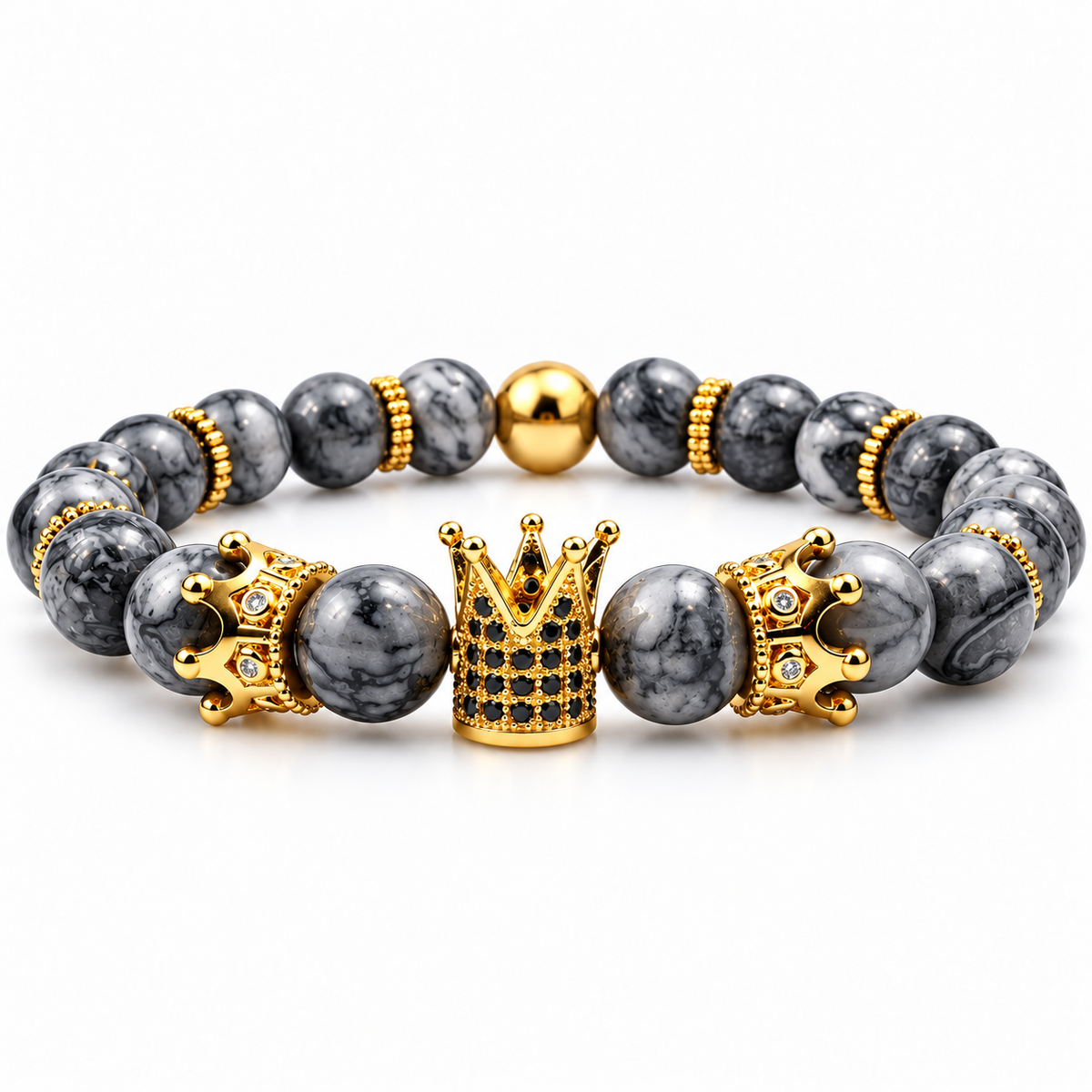 Marble Crown Bracelets