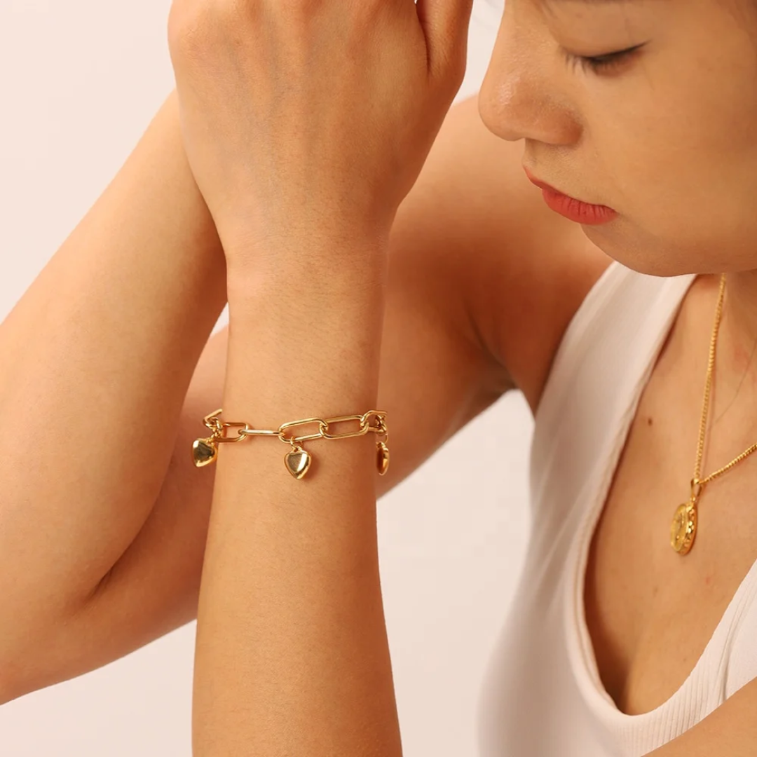 Chain Heart Bracelet