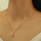 Vintage Bird Nest Pink Zircon Pendant