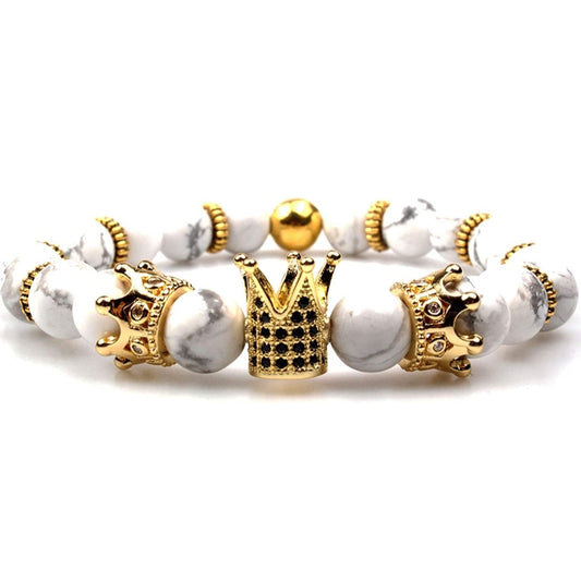 Marble Crown Bracelets